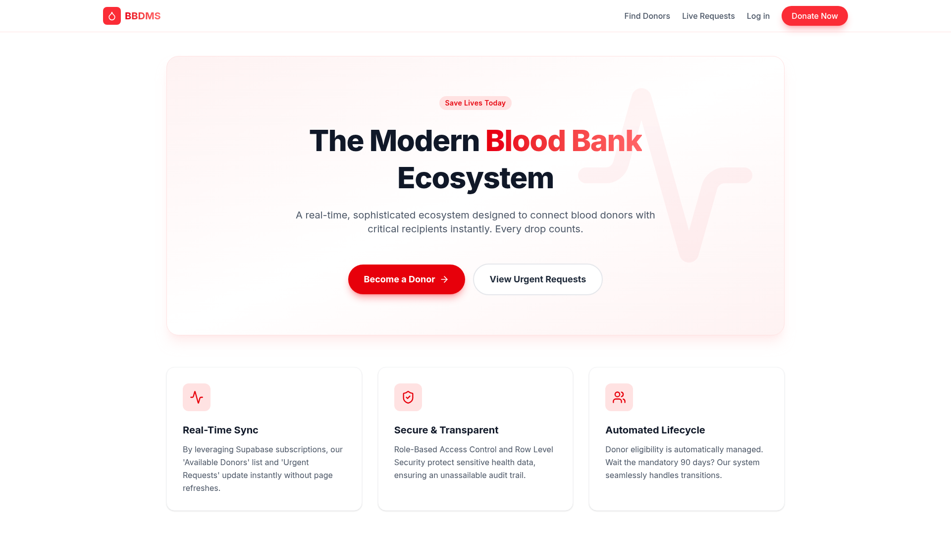Blood Bank Ecosystem
